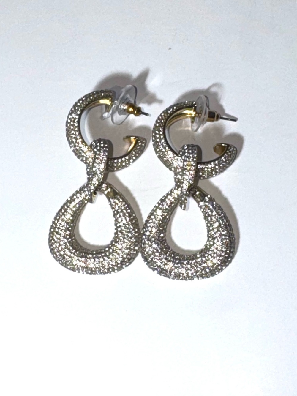 Baublebar Gemma Pave Crystal Link Drop Earrings